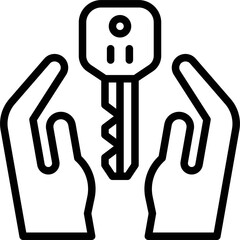 Valet Parking icon, Parking lot related vector