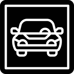Obraz premium Car Parking Sign icon, Parking lot related vector