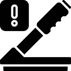 Parking brake icon, Parking lot related vector