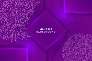 Mandala vector background. purple abstract mandala background. decorative element for print, poster, cover, flyer, banner