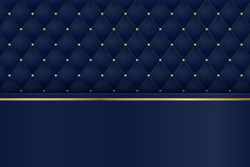 Abstract luxury gold and dark blue background