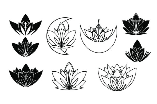 Lotus flowert  tattoo for your design