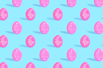 . Seamless pattern for the holiday of Easter. Blank for printing wrapping paper