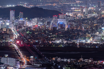 Fototapeta na wymiar 静岡・朝鮮岩から望む夜景