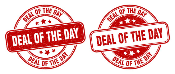 deal of the day stamp. deal of the day label. round grunge sign