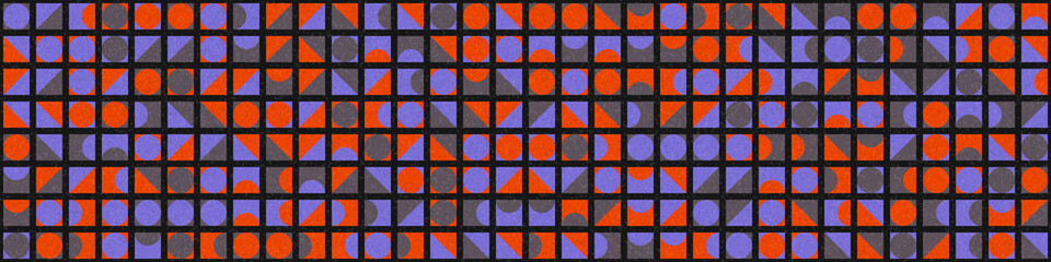 Abstract Geometric Pattern generative computational art illustration