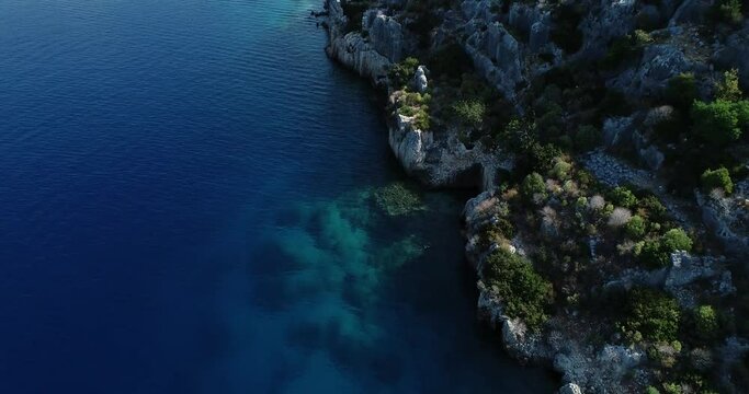 Kekova resort is one of the important place of tourism in Turkey. Kekova is also a region located in the sunken city. Kekova, Antalya, Turkey.