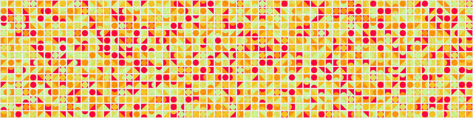 Abstract Geometric Pattern generative computational art illustration