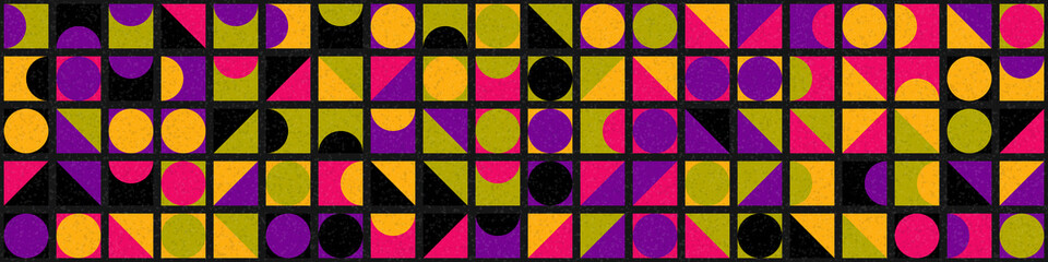 Abstract Geometric Pattern generative computational art illustration
