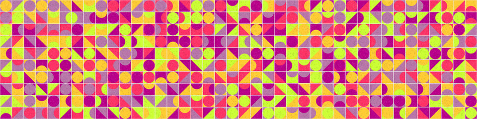 Abstract Geometric Pattern generative computational art illustration