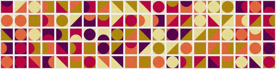 Abstract Geometric Pattern generative computational art illustration
