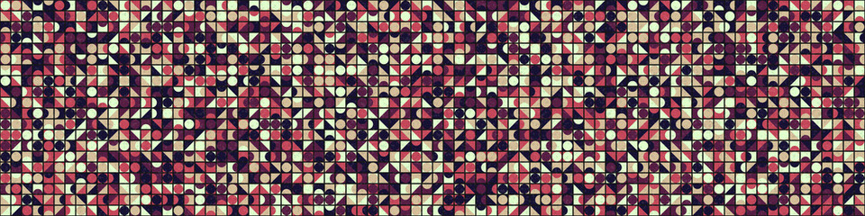 Abstract Geometric Pattern generative computational art illustration