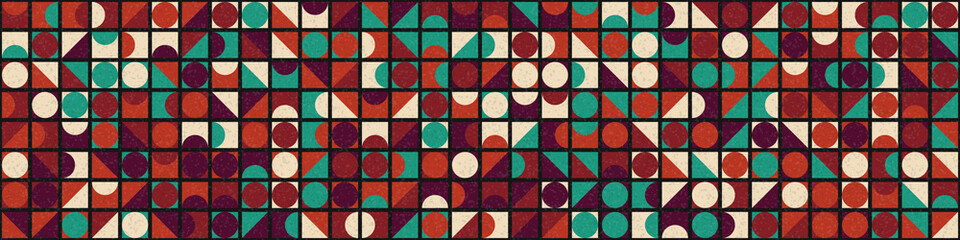 Abstract Geometric Pattern generative computational art illustration