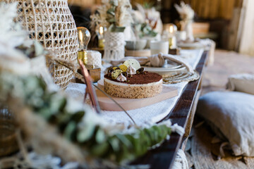 Gedeckter Tisch zur Hochzeit und Muttertag Caterer und Florist