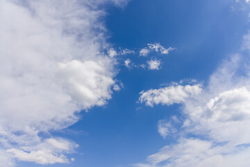 Naklejka na ściany i meble beautiful clouds and blur sky background