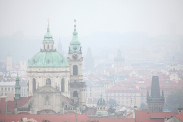 Fototapeta premium Saint Nicholas Church in Mala Strana in Prague, Czech Republic.