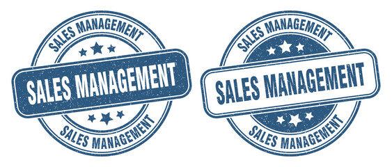 sales management stamp. sales management label. round grunge sign