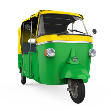 Auto Rickshaw Isolated