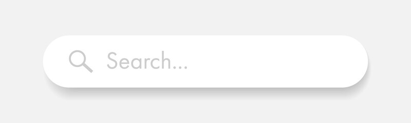 Search bar for website vector