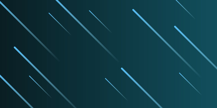 Vector Blue Meteor Background. Abstract Neon Glowing Shapes. Digital Graphic For Brochure, Website, Flyer, Print, Poster, Other Design. 