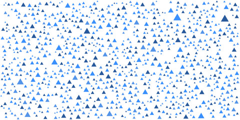 Abstract background of triangles, vector design. Blue triangle pattern on white background