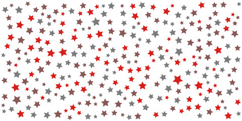 Red and gray abstract pattern background on white