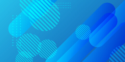 Obraz premium Abstract gradient background design - futuristic blue fluid style background with frame and abstract graphic elements 