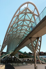 The bridge of Peace in Tbilisi Georgia
