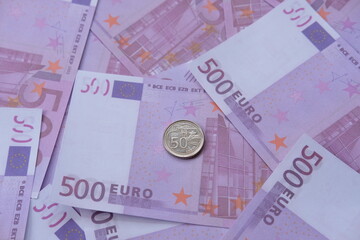 Banknote money background and saving money and business growth concept