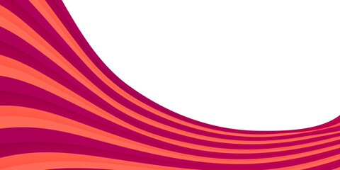 Gradient colorful magenta orange wave background. Abstract minimal wave background for social media cover with copy space for text 