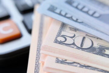 Obraz premium banknote money background and saving money and business growth concept, finance and investment concept