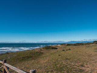 Mediterranean sea from CaboPino Beach, Marbella Costa del Sol Spain.