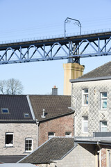 Belgique Wallonie viaduc Moresnet village maison