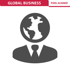 Global Business, Businessman, Politics, Politician Icon