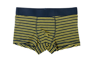 striped boxers for a boy isolated on white background