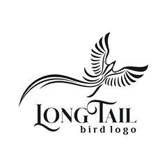 long tail bird logo exclusive design inspiration