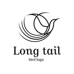 long tail bird logo exclusive design inspiration