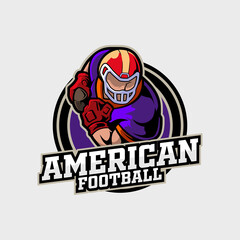American Football Logo sport player