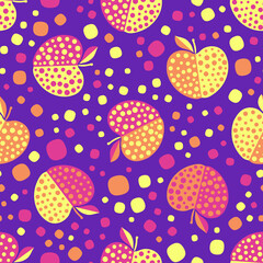 seamless pattern with apples