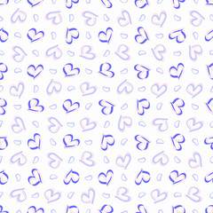 seamless pattern with hearts