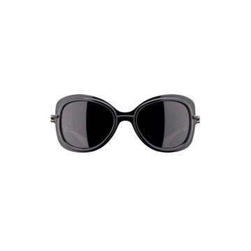 Elegant trendy sunglasses isolated on white