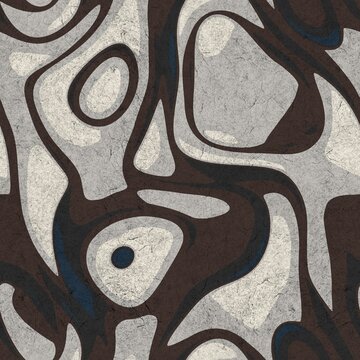 Seamless funky grungy pattern motif for print. High quality illustration. Non print of weird textured dabs of color on paper texture. For surface design printing or any sort.