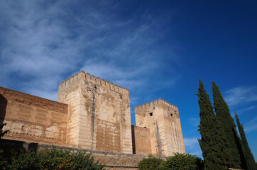 Fototapeta na wymiar Medieval castle in Granada, Spain