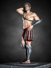 Obraz premium A Roman warrior. 3d illustration
