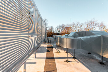 ventilation shaft outside a building