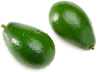 fresh avocado isolated on white background. full depth of field. clipping path