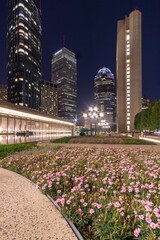 Christian science museum with reflection pool in Boston