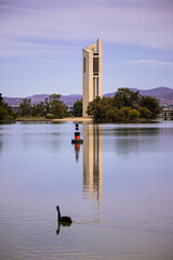 Lake Burly Griffin in Canberra, Australia