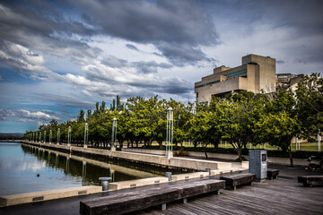 Lake Burly Griffin in Canberra, Australia