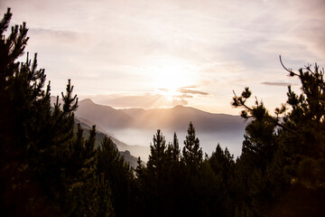 Obraz premium Summer landscape in La Cerdanya, Pyrenees, Spain